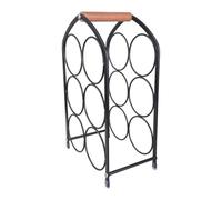 alloneslife Artistic Étagère de rangement pour 6 bouteilles de vin pour salle à manger ou cave sur pied