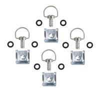 alloneslife Attaches De Course À Dégagement Rapide pour 1/4 14mm 19mm Anneaux en D Boulons Fixation Carénage Course Vis pour Sacoche Selle