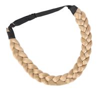 alloneslife Bande tressée en cheveux synthétiques résistants aspect naturel pour homme et femme (vingt-deux)