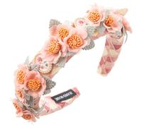 alloneslife Bandeau d'oreille, bandeau à cheveux, bandeau en forme de fleur pastorale pour printemps, camping, photographie, bandeau décoratif pour fille (rose, taille unique)