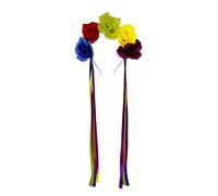 alloneslife Bandeau d'oreille, bandeau à cheveux, fleur colorée, anneau à cheveux ethnique, fille et femme, pour prendre des photos, bandeau de fête de mariage, bandeau coloré à pompons (couleur 2)