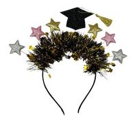alloneslife Bandeau d'oreille coloré, bandeau de remise de diplôme avec détails uniques de chapeau de docteur étoile bandeau de fête pour votre cérémonie