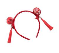 alloneslife Bandeau d'oreille tendance pour femmes et filles en tissu doux taille réglable pour un usage quotidien (rouge)