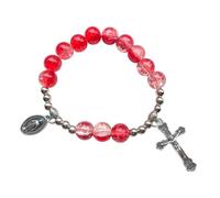 alloneslife Bracelets de croix de bijoux religieux en de | Bracelets de perles de prière en faits à la main, vêtements délicats, bracelets à breloques de foi