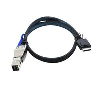 alloneslife Câble adaptateur de transmission SFF-8644 à SFF-8611 4I, 100cm | Faisceau d ' adaptateur interne de cordon, câble d ' extension de câble de transmission, adaptateur d ' installation