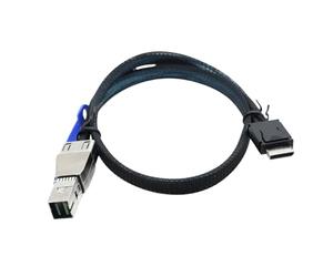 alloneslife Câble Adaptateur de Transmission SFF-8644 à SFF-8611 4I, 100cm | Faisceau d ' adaptateur interne de cordon, câble d ' extension de câble de transmission, adaptateur d ' installation