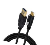 alloneslife Câble USB3.0 Type C résistant vibrations, prise, 2m | Bouchon aligné centre, détail de verrouillage à double vis, équipement d ' automatisation, construction à haute