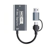 alloneslife Carte de vidéo USB 4K avec Alimentation pour la Diffusion | Bonne vitesse avec une bonne qualité et une faible latence pour des captures vidéo fluides en streaming en direct