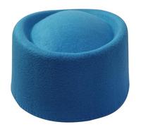 alloneslife Chapeau boîte à chapeaux Haut de forme Accessoire de chapellerie Base de bibi pour femmes, vêtements décontractés, Fedoras western, vêtements d'hôtesse, bleu lac, S-4XL