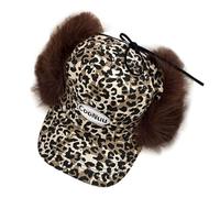 alloneslife Chapeau de trappeur populaire des années 2000 avec cache-oreilles pliables - Casquette de baseball unisexe pour femme - Pour temps froid, Kaki brodé, S-4XL