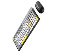 alloneslife Clavier fin avec connexion Bluetooth 5.0 2,4 G pour Windows Plusieurs systèmes