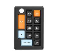 alloneslife Clavier macro 12 touches permettant de jouer avec éclairage et touches programmables 2,4 GHz 3 modes