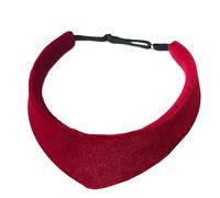 alloneslife Coiffe velutineuse traditionnelle pour femmes, enfants, doux, ne glisse pas, accessoire pour fêtes quotidiennes (rouge)