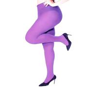 alloneslife Collants opaques multicolores pour femme - Taille haute - Résistant aux déchirures - Couleur unie, comme sur l'image, XL-5XL