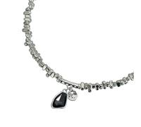 alloneslife Collier avec pendentif géométrique brillant en alliage robuste pour ajouter une touche d'élégance à votre garde-robe, taille unique, Comme décrit, Comme décrit.