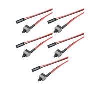 alloneslife Cordon de commutation d'alimentation 2 broches 50 cm pour cartes mères d'ordinateur, bouton de réinitialisation, prise et lecture, câble PC 24 AWG