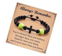 alloneslife Cordon en bois sportif pour homme, perles naturelles, cordon tressé noir, usage quotidien, bijoux religieux, design crucifix en bois pour les athlètes, taille unique, Comme décrit