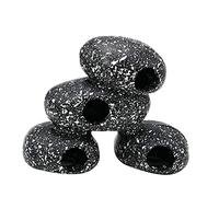 alloneslife Décoration d'aquarium Grottes de roche pour crevettes Cichlidés Cachette d'élevage Décor pour poissons territoriaux 5 motifs Décoration d'aquarium Grottes de roche