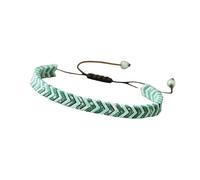 alloneslife Élégant bracelet plat réglable avec chaîne de poignet géométrique, taille unique, Comme décrit