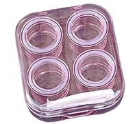 alloneslife Élégant étui à lentilles avec kit d'outils de port, idéal pour les adultes et les étudiants, usage quotidien et pratique en voyage, a