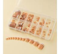 alloneslife Elegant Touch Lot de 120 faux ongles à coller sur les ongles - Bout français - Faux ongles à coller sur les ongles pour femme (TNSYGT07)