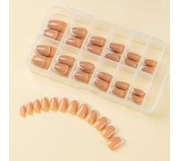 alloneslife Elegant Touch - Lot de 120 faux ongles à coller sur les ongles, pointe française à presser sur les ongles, faux ongles artificiels à coller sur les ongles pour femme (DFSSYGT03)