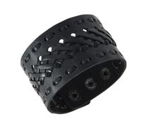 alloneslife en Cuir PU, avec Motifs géométriques et Fermoir en Alliage, Unisexe,