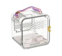 alloneslife Enclos d ' extérieur Transparent pour Oiseaux, Cadre en Plastique léger et, Affichage d ' Animaux pour Voyage, Cage en Plastique multifonctionnelle