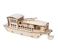 alloneslife Ensemble artisanal de construction en bois de bateau rouge miniature de South Lake pour les passionnés d ' histoire, projets de bateaux créatifs en bois, ensemble d ' art sûr pour