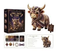 alloneslife Ensemble d ' art en perles bovines 3D, A