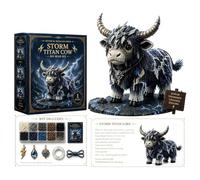 alloneslife Ensemble d ' art en perles bovines 3D, J