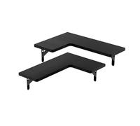 alloneslife Étagères d'angle flottantes multi-usages - Étagères flottantes en bois portables - Organisateurs de rangement muraux pour la maison