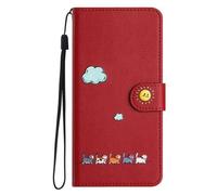 alloneslife Étui à fermeture magnétique avec 3 emplacements pour cartes, dragonne amovible et boîtier résistant aux chocs fait à la main