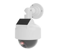 alloneslife Fausse caméra dôme, Moniteur de Simulation, caméra de sécurité avec lumière, caméras de pour Jardin, Fausse sécurité réaliste