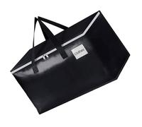 alloneslife Grand sac de déménagement extra résistant avec poignée confortable pour le rangement des fournitures de déménagement pour l'emballage du camping, Noir