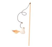 alloneslife Handcrafts Souris Chats Teaser Chats drôles Jouet interactif Tige pour des Temps de Jeu Amusants et des Liens Jouet pour Animaux de Compagnie Jouets pour Chats en Bois Bâton interactif