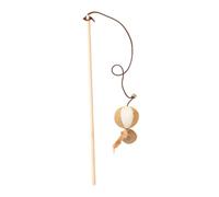 alloneslife Handcrafts Souris Chats Teaser Chats drôles Jouet interactif Tige pour des Temps de Jeu Amusants et des Liens Jouet pour Animaux de Compagnie Jouets pour Chats en Bois Bâton interactif