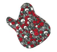 alloneslife Housse de protection lavable pour guitare électrique, Tête de mort rose.