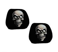alloneslife Housses de protection universelles en polyester doux pour appuie-têtes hilarantes Halloween pour voitures, SUV et véhicules