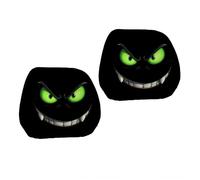 alloneslife Housses de protection universelles en polyester doux pour appuie-têtes hilarantes Halloween pour voitures, SUV et véhicules