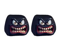 alloneslife Housses de protection universelles en polyester doux pour appuie-têtes hilarantes Halloween pour voitures, SUV et véhicules