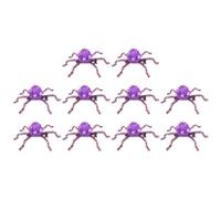 alloneslife Lot de 10 pinces à cheveux, pinces à cheveux pour femmes, araignées d'Halloween pour enfants et adultes, épingles à cheveux latérales pour femmes, pinces latérales pour festival (violet)