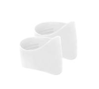 alloneslife Lot de 2 couvre-lacets en silicone pour chaussures de football, blanc