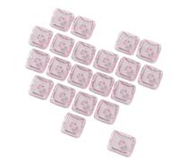 alloneslife Lot de 21 touches transparentes rétroéclairées Love Not Sculptées - Hauteur MAO - Disposition ergonomique - Pour voyage, bureau, travail - Accessoires de claviers en sac