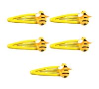 alloneslife Lot de 5 pinces à cheveux en forme d'abeille pour enfants mixtes ABS légères accessoires pour cheveux multicolores