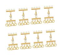 alloneslife Lot de 8 Anneaux de Saut en Alliage Robuste, connecteurs d ' Accessoires de Mode pour sécuriser Divers Styles de chaîne, maillons de chaîne généraux