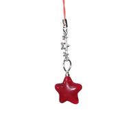 alloneslife Lot de 8 breloques en forme d'étoile à cinq branches en cristal pour fabrication de porte-clés, colliers, bijoux