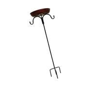 alloneslife Mangeoire à Oiseaux Classique en Fer, Bain à Oiseaux avec Crochet de Suspension pour Attirer Facilement Les Oiseaux Sauvages dans la Cour, Balcon, décoration de Jardin, Bain décoratif