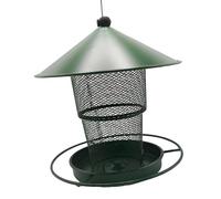alloneslife Mangeoire pour Oiseaux d ' extérieur Toutes Saisons, construite en métal Robuste avec Deux Zones d ' Alimentation et mangeoire de fenêtre à Recharge Simple
