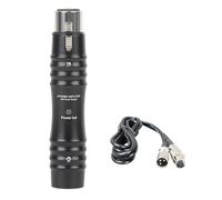 alloneslife Microphone Dynamique de, Black with XLR Cable | Métal pour les sur scène et la prise de parole en public, qualité musicale améliorée lors des